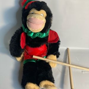Monkey shilla vintage 96’ marionette plush 18”